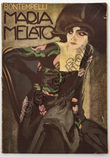 Marcello Dudovich illustration for the Maria Melato book cover