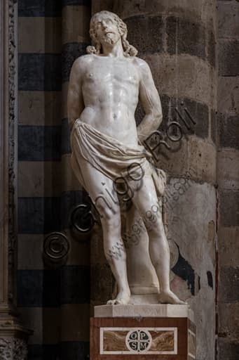 Statue of St. Sebastian, early 15th century, Orvieto Cathedral, Italy
