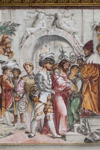 Jesus Before Pontius Pilate: Girolamo Romanino's Fresco in Cremona Cathedral