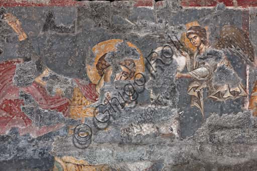 Fresco of St. George and Angel in Genoa Cathedral (c. 1300)