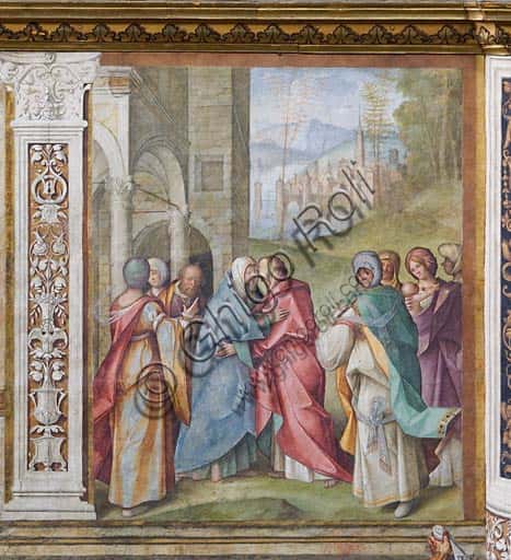 Fresco of The Visitation by Boccaccio Boccaccino in Cremona Cathedral (1514-15)