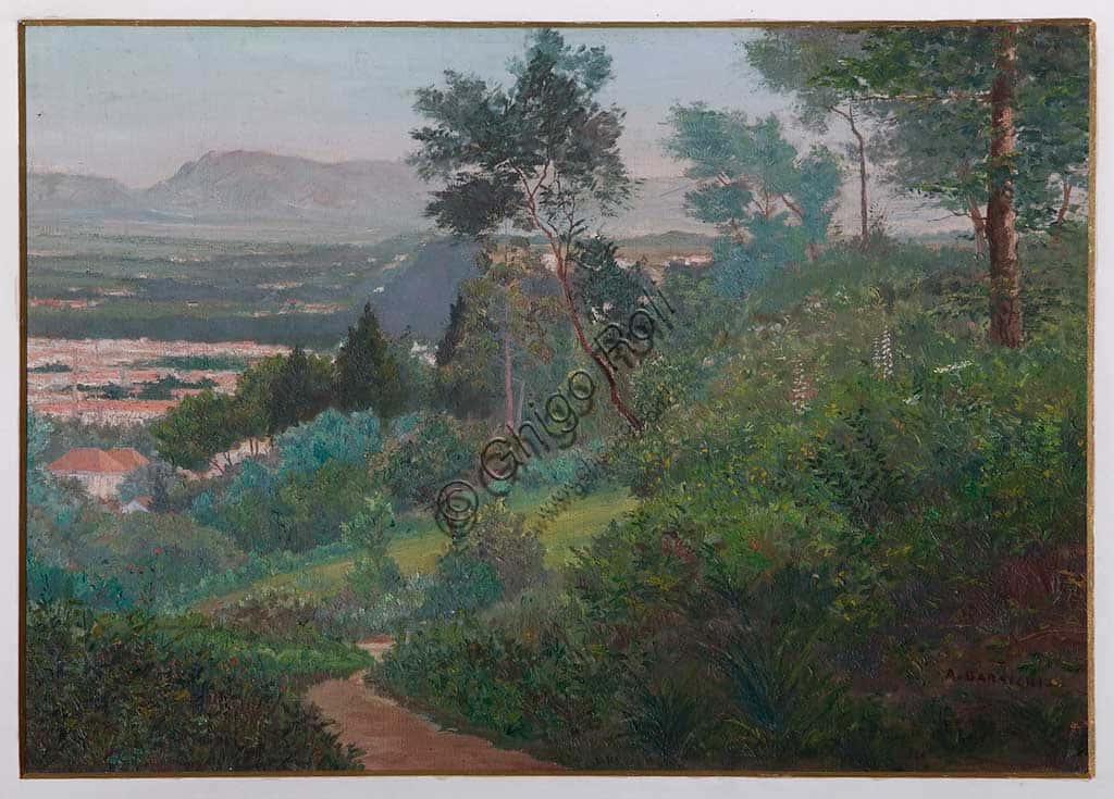 Augusto Baracchi's View of Vignola - Oil Painting | Unipol Collection