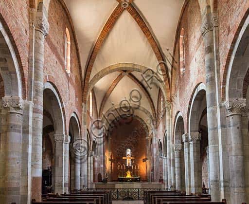 Central Nave of S. Savino Basilica in Piacenza