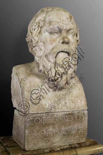 Bust of Socrates at the Capitoline Museums: Roman Marble Sculpture