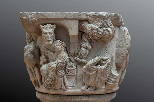 Nativity Capital: Romanesque Sculpture by Campionese Masters (12th C)