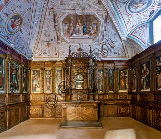 Chapel of the Relics in Spoleto Cathedral: The Wood Altar and Cupboards