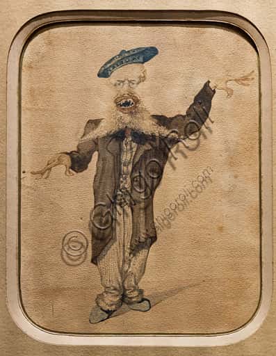 Caricature of Telemaco Signorini by Angiolo Tricca (c. 1884)
