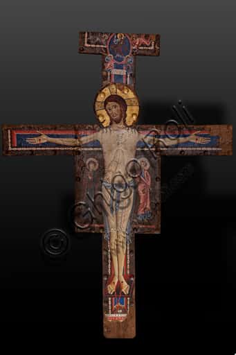 Christ Crucified by Alberto Sotio (1187) in Spoleto Cathedral