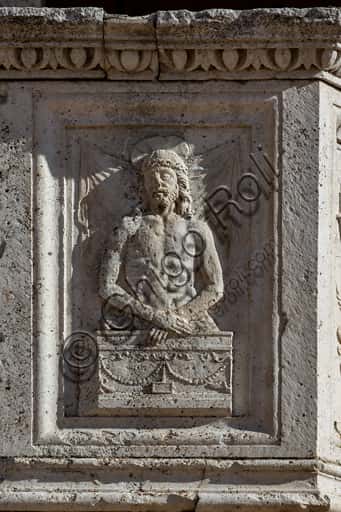 Sculpted Ecce Homo on the Pulpit of Spoleto Cathedral