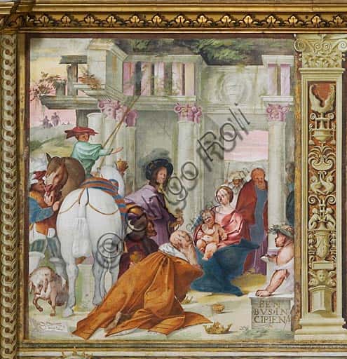 Epiphany Fresco by Giovanni Francesco Bembo in Cremona Cathedral