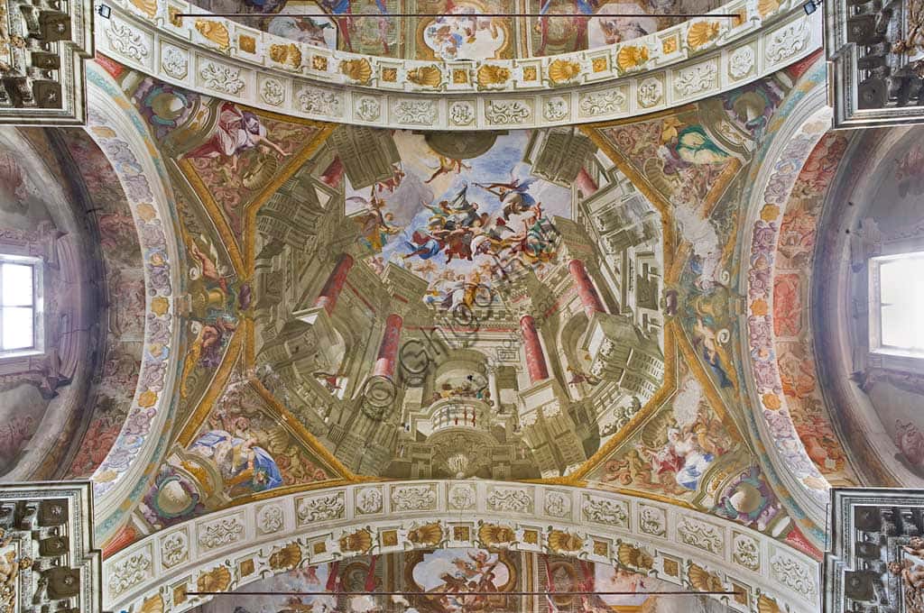 Andrea Pozzo's False Dome with Apotheosis of St. Francis Xavier in Mondovì