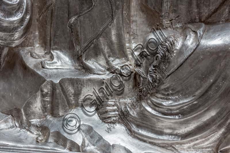Christ receives the messengers of St. John: Silver Altar Tile