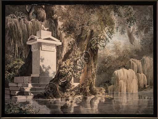 Giovanni Battista De Gubernatis: Imaginary Landscape with Grave of Poet Edoardo Valvo