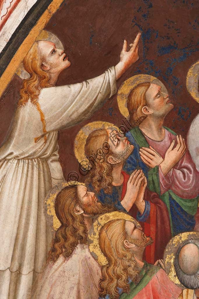 Fresco of the Ascension of Christ with Saints, Contrari Chapel, Vignola