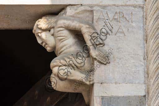 Epistyle Corbel with Allegory of Avarice at Piacenza Cathedral