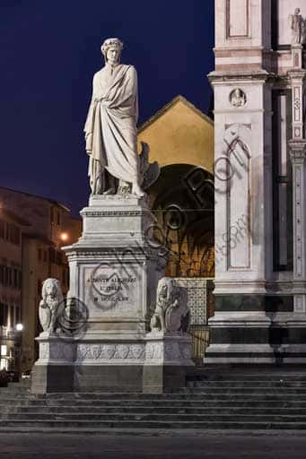 Monument to Dante Alighieri in Piazza Santa Croce, Florence