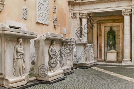 Roman Provinces Reliefs at the Capitoline Museums: Courtyard of Palazzo dei Conservatori