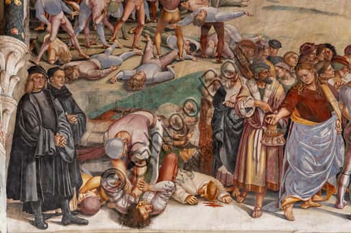 Affresco della Predica dell'Anticristo di Signorelli a Orvieto