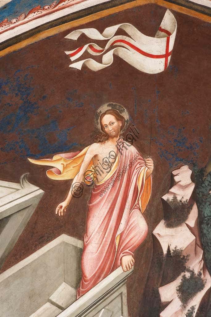 Resurrection of Christ: Fresco by the Master of Vignola (c. 1420)
