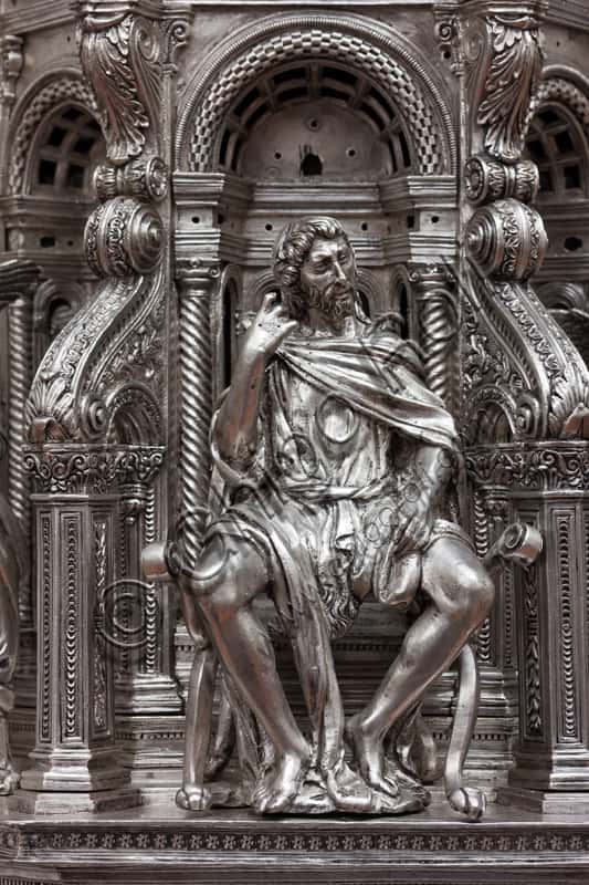 The Cross of St. John's Treasure: The Verso with Statue of St. John the Baptist