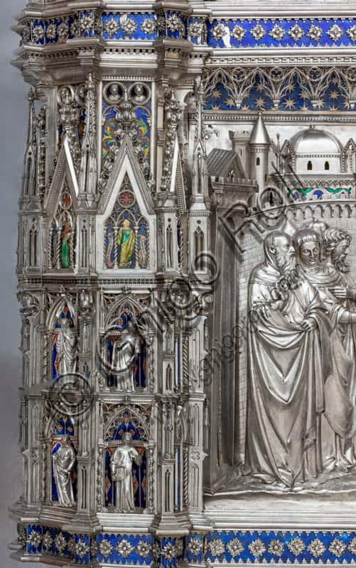 Silver Altar of St. John: Corner Pillar with Saints & Prophets