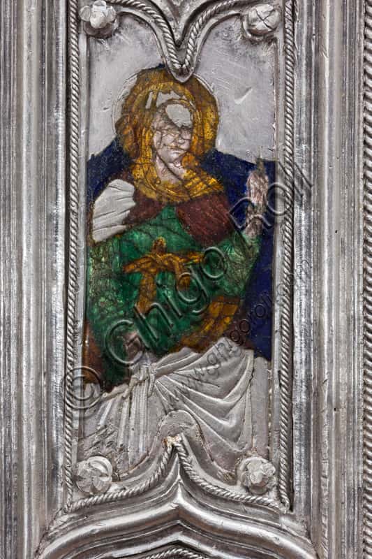 Cross of the Treasure of St. John: The Verso with a Saint Detail