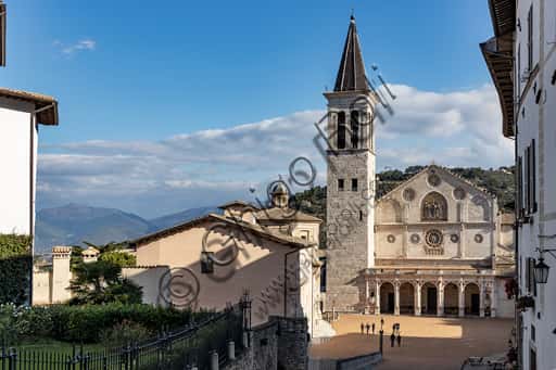 Spoleto Duomo Square and the Cathedral of Santa Maria Assunta