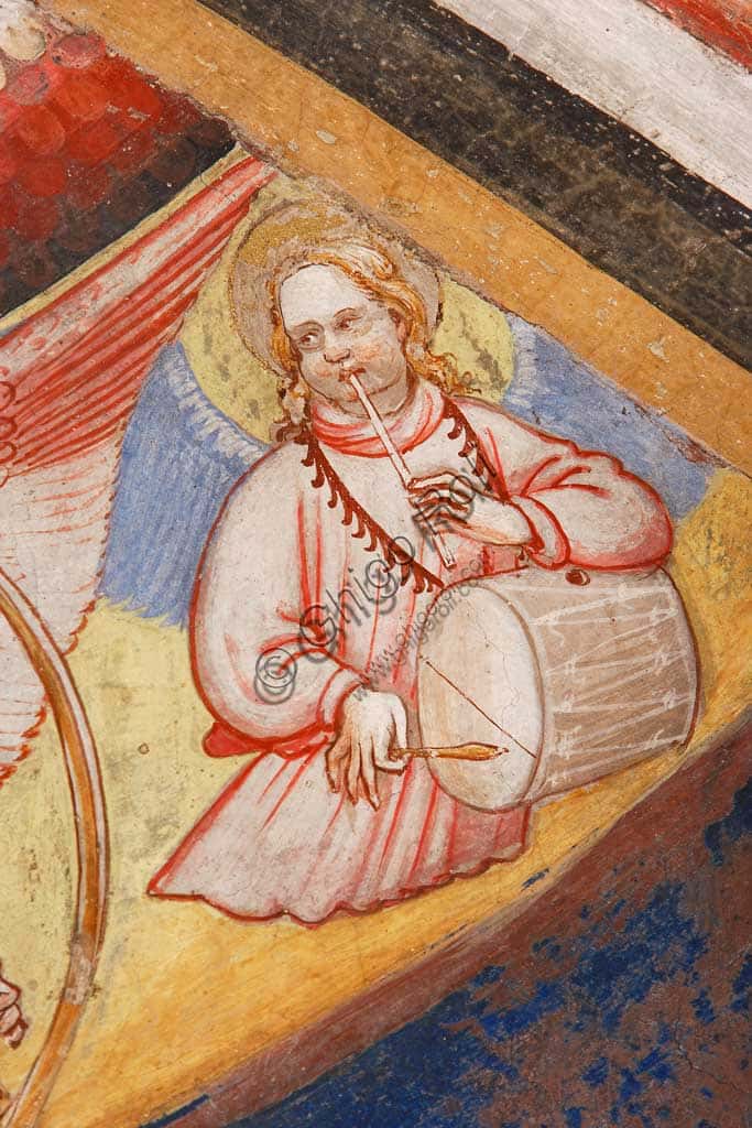 Fresco of The Ascension of Christ in Vignola Stronghold: Angel Musician