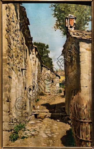 Farm Building in Settignano: Painting by Telemaco Signorini (c. 1862)