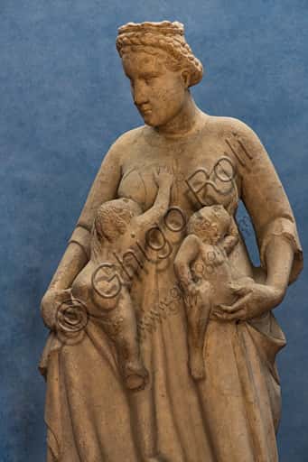 The Charity by Tino di Camaino: Marble Sculpture from Florence Baptistery