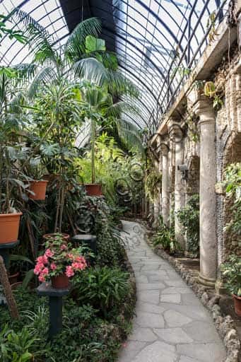 The Baroque Greenhouse of Borromeo Palace on Isola Bella