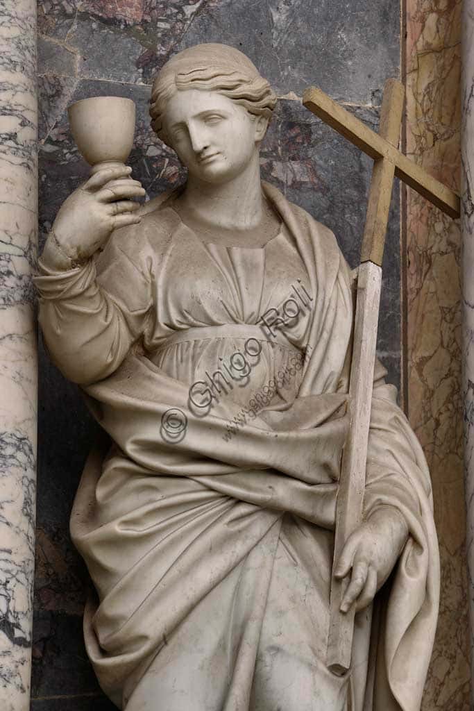Statue of Charity in the Mausoleum of St. Pius V at the Basilica of Santa Croce