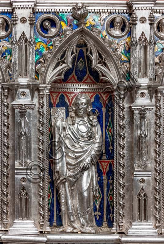 Silver Statuette of a Saint with a Book, Altar of St. John's Treasure