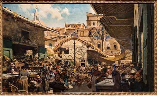 The Old Market by Telemaco Signorini: Painting Analysis
