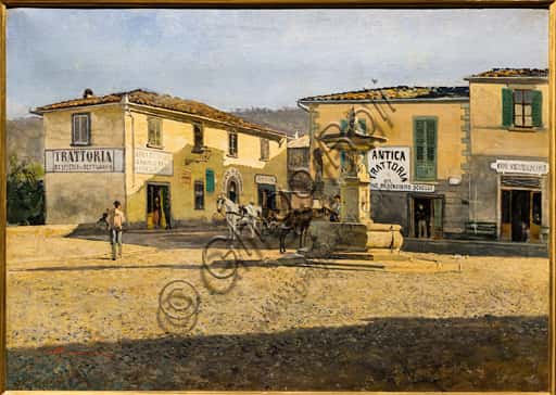 Telemaco Signorini, "Square in Settignano" (c. 1861): Painting Analysis