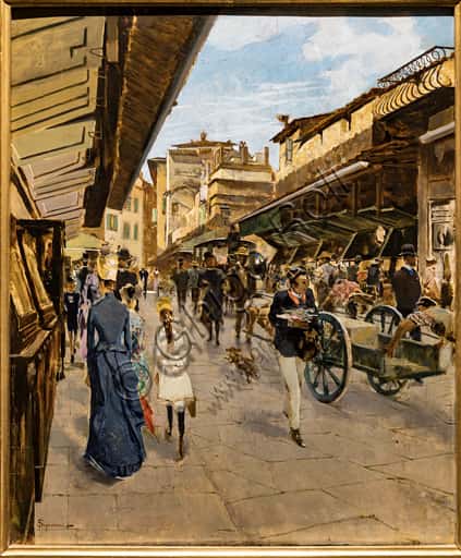Old Bridge in Florence: Telemaco Signorini's Painting (c. 1882)
