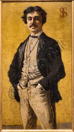 Portrait of Maurizio Angeli by Telemaco Signorini