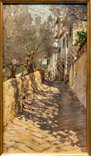 Telemaco Signorini: Alley to the Capponcina, Macchiaioli Painting