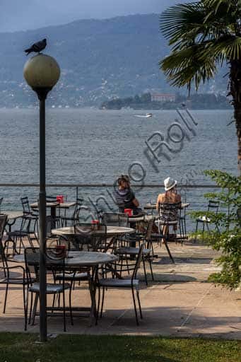 Lakefront View of Stresa with Isola Madre in the Background