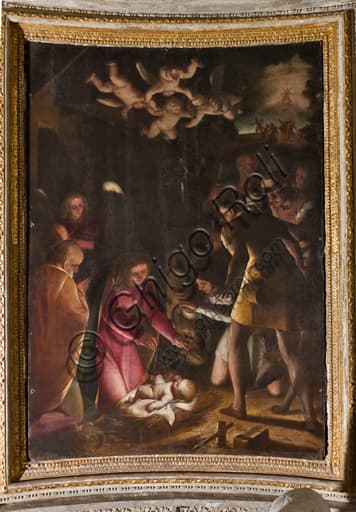 Adorazione dei Pastori di Luca Cambiaso, Cattedrale di San Lorenzo, Genova, interno Cappella Lercari