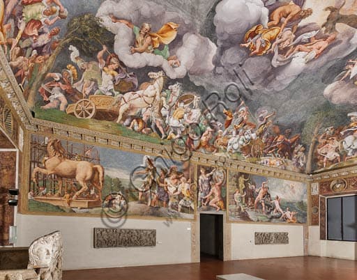 Frescoes of the Sala di Troia, Ducal Palace of Mantua, works by Giulio Romano