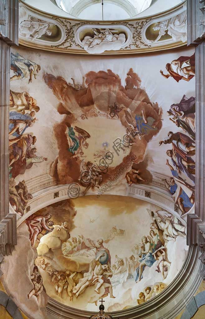 Baroque frescoes by Sebastiano Ricci in the Chapel of the Blessed Sacrament, Basilica of Santa Giustina in Padua