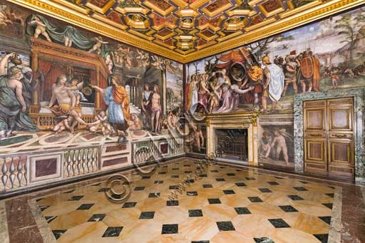 Sodoma's frescoes of Alexander the Great's life, Alexander Room, Villa Farnesina Rome