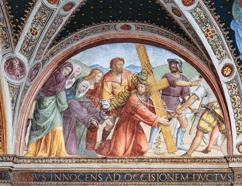 Affresco Andata al Calvario di Bernardino Luini, Chiesa di San Maurizio Milano