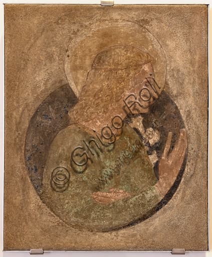 Affresco staccato dell'Angelo Annunziante di Benozzo Gozzoli, Palazzo Trinci, Foligno