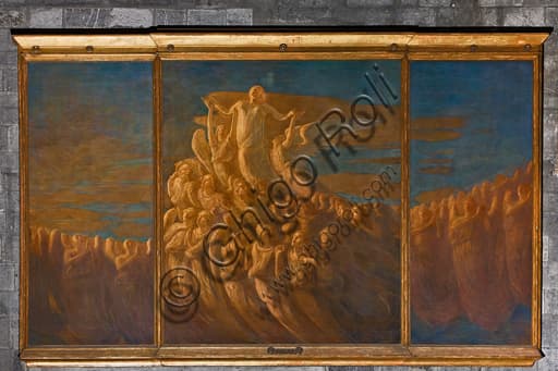 Affresco L'Assunzione della Vergine di Gaetano Previati, Duomo di Genova, navata sud