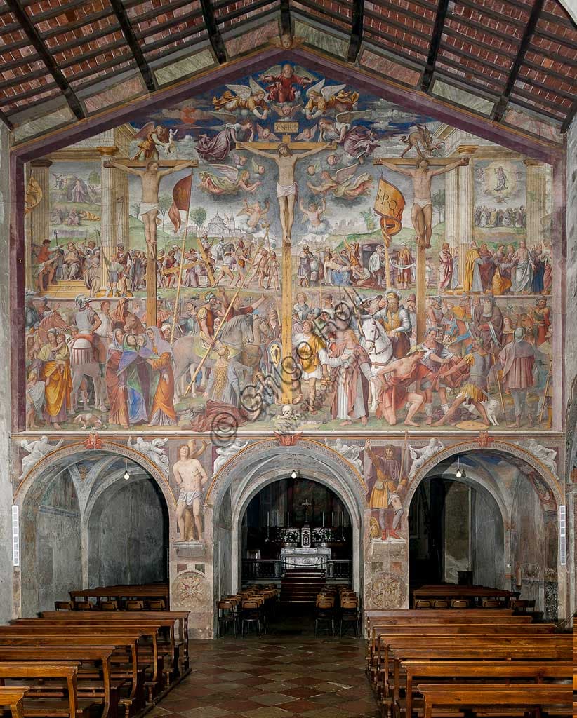 Affresco della Crocifissione di Bernardino Luini, Chiesa di Santa Maria degli Angeli Lugano