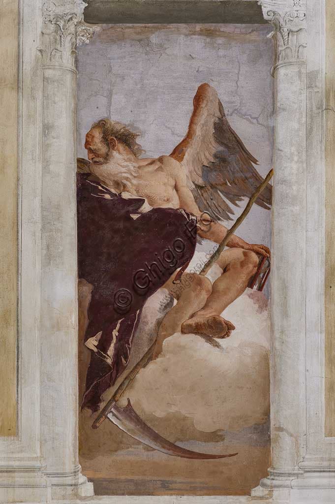 Fresco of Cronus, Giambattista Tiepolo, Villa Valmarana ai Nani, Vicenza Italy