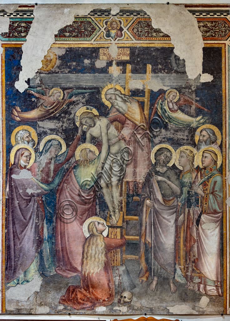 Detached fresco of the Deposition of Christ by Niccolò di Pietro Gerini, St. Ambrose Church Florence