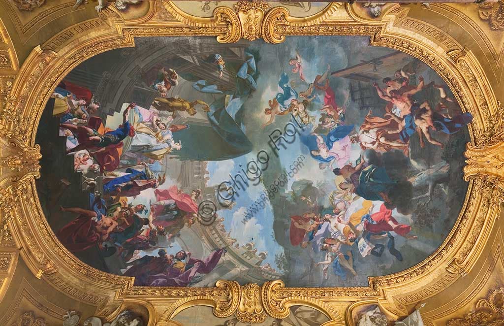Fresco Aeneas visits Dido by Claudio Francesco Beaumont, Beaumont Gallery, Royal Palace Turin